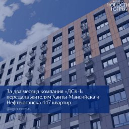 Компания ДСК‑1 демонстрирует значительный прогресс в своевременной передаче квартир дольщикам